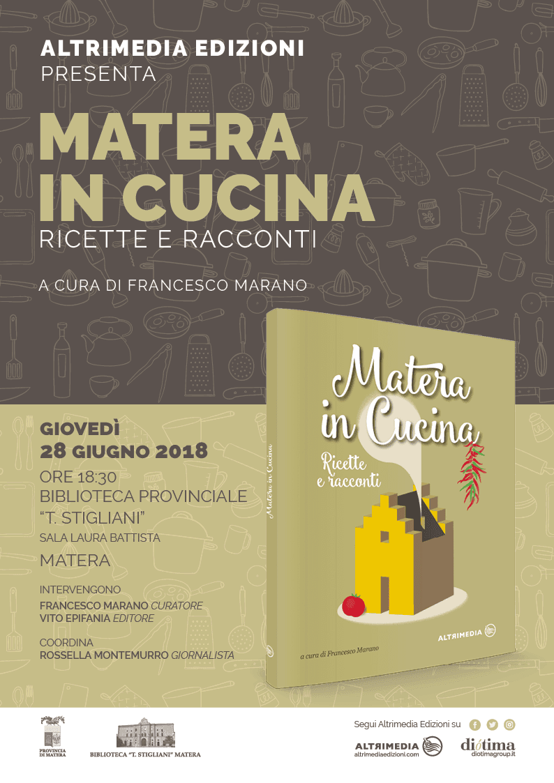 "Matera in cucina", appuntamento a giovedì 28 Giugno