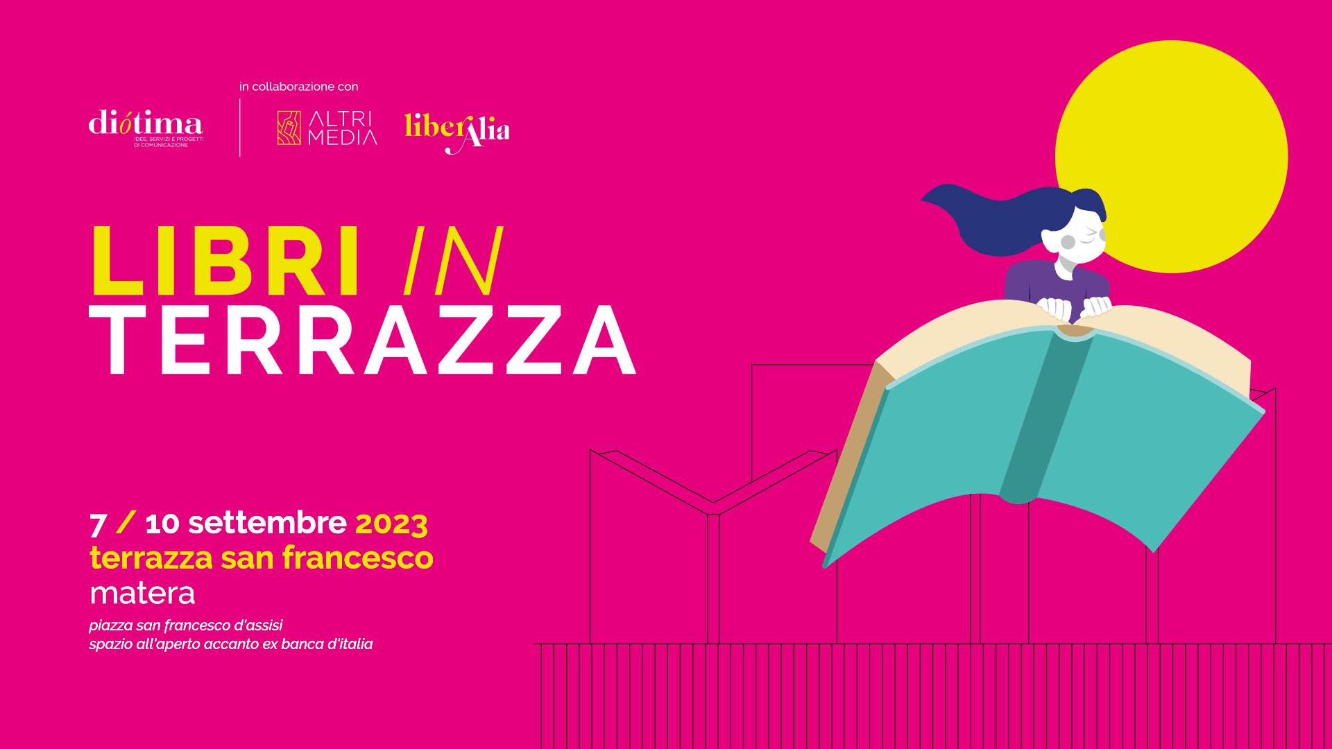 "Libri in Terrazza": dal 7 al 10 settembre a Matera la quarta edizione