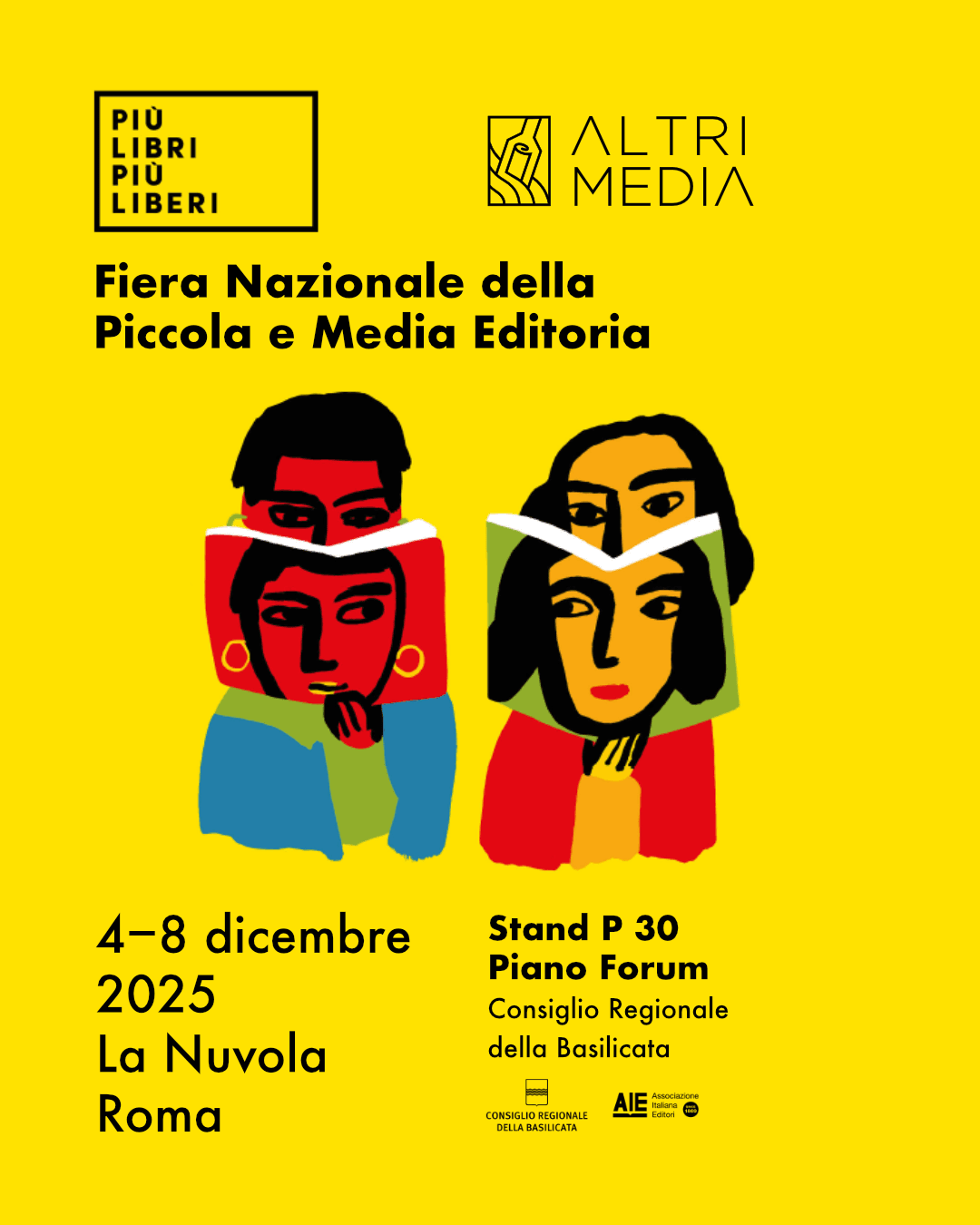 Altrimedia Edizioni alla fiera della Piccola e Media Editoria "Più Libri Più Liberi" a Roma dal 4 all’8 dicembre